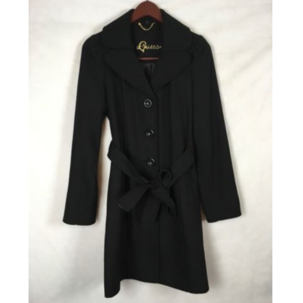 Guess Women's Pea Trench Coat Jacket Size Medium